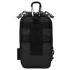OUTDOOR PRODUCTS Camera Case Camera Pouch 04 Black Compact Camera and Smartphone Stored At the Same Time Double Zipper with Carabiner ODCP04BK