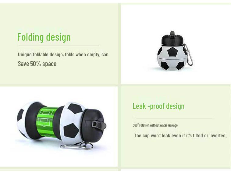 Portable Children's Sports Silicone Folding Water Cup