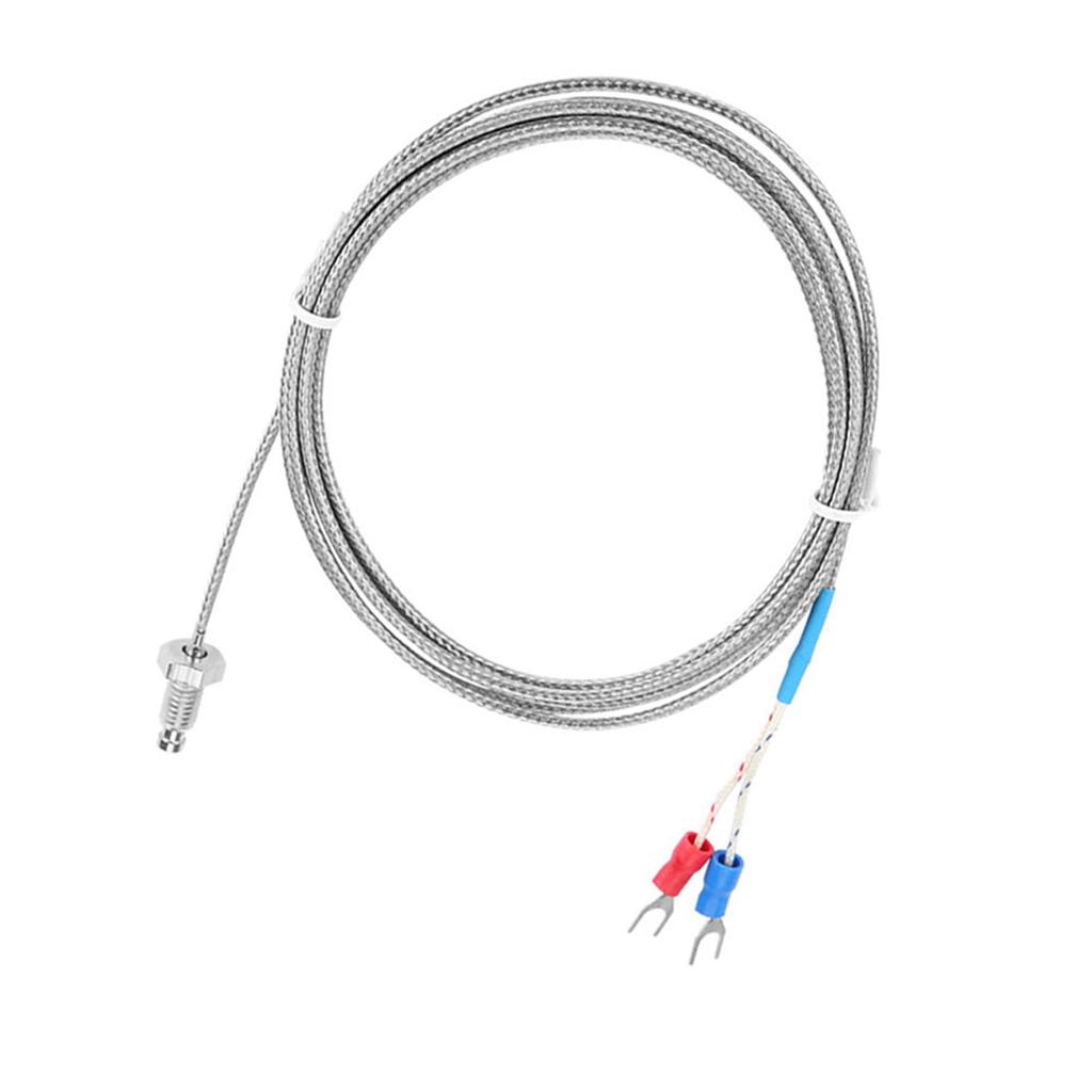 M6 Screw Fine Thread Type K Thermocouple Temperature Sensor Wire 0-400 celsius  (1 m)