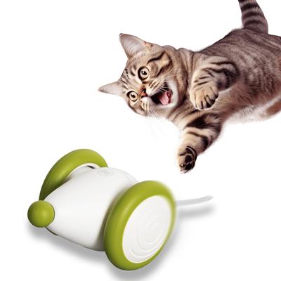 Nekogakudo Cat Toy 2024 Edition Mouse Wicked Mouse Plus Solo Play Electric Mischievous Friend Cat's (Green)