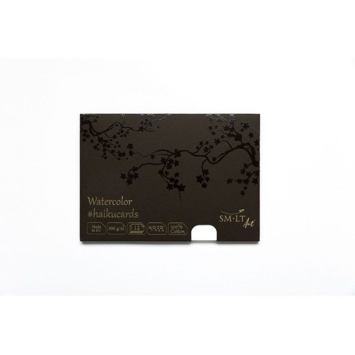 Cartes Haïku SM-LT 14,8x21 cm Aquarelle 100% coton 12 feuilles 300 g/m²