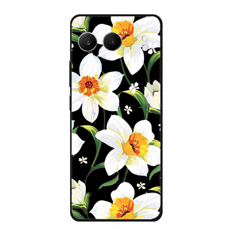 For OnePlus Nord 4 Back Cover Case Cute Cartoon Cat Black Silicone Soft Phone Cases For OnePlus Nord 4 Case Nord4 6.74" Capa Bag