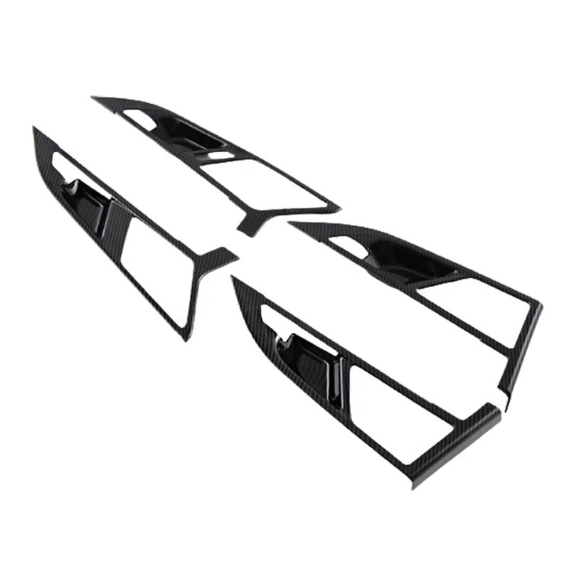 Carbon Fiber Pattern Car Stickers Gear Shift Panel Cover Interior Trim For BMW X1  ABS Carbon Fiber Style Accessories