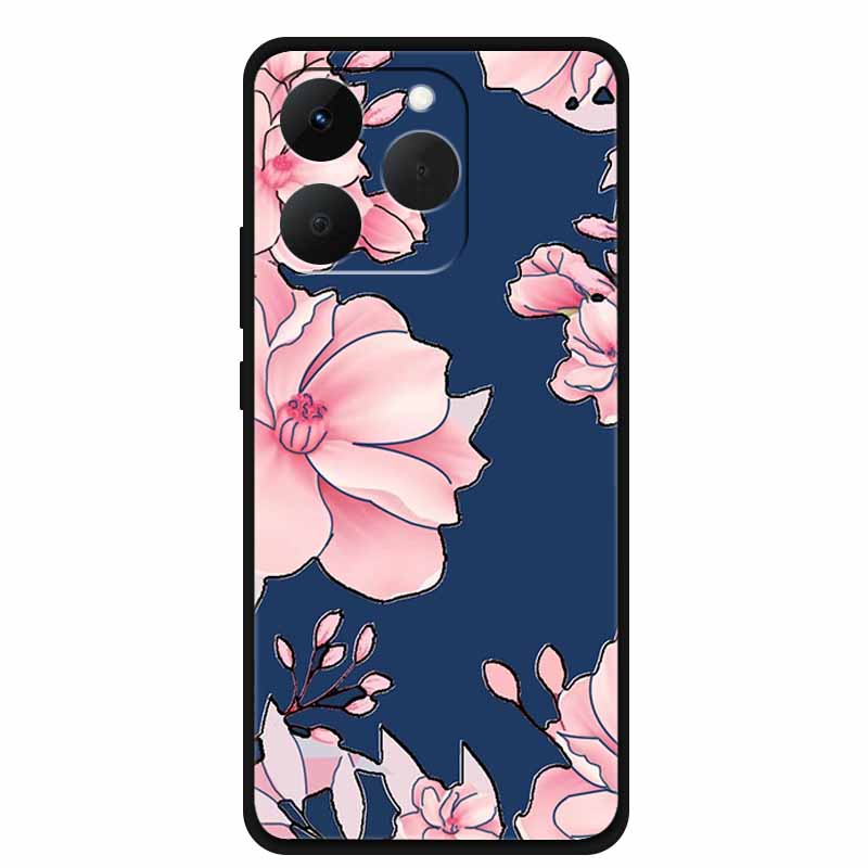 Case For OPPO Realme 15T Embossed Blossoms Funda 3D Relief Flowers Coque Silicone Soft Phone Cover For Realme 15 T 5G Bumper