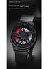 Sanda Men's Quartz Waterproof Mesh Strap Watch | Rotating Wheel Design