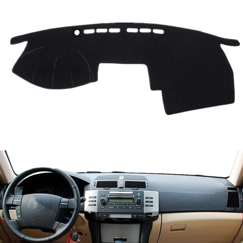 Auto Styling For Toyota Mark X Reiz X120 2004 2005 2006 2007 2008 2009 Dashmat Dashboard Cover Mat Pad Interior Sunshield Carpet Black(Black Edge)