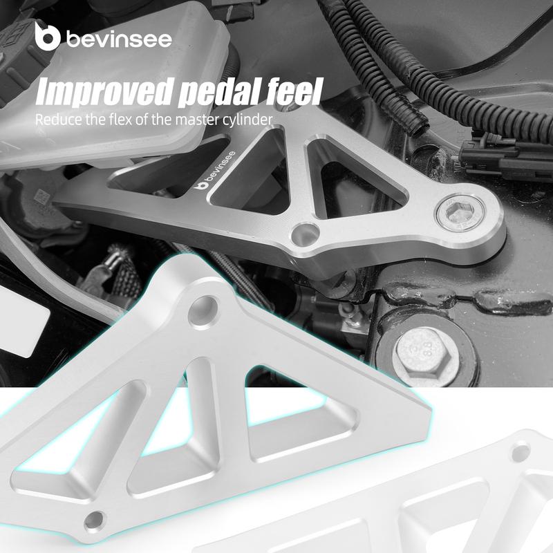 BEVINSEE Brake Master Cylinder Brace Bracket for Tesla Model 3 2017-2023 (Only fit for LHD Models)