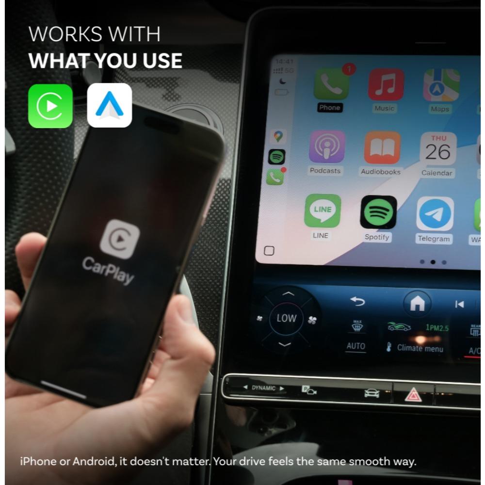 OTTOCAST Mini Pico 3.0 Cube 2 in 1 Wired To Wireless CarPlay Android Auto Adapter