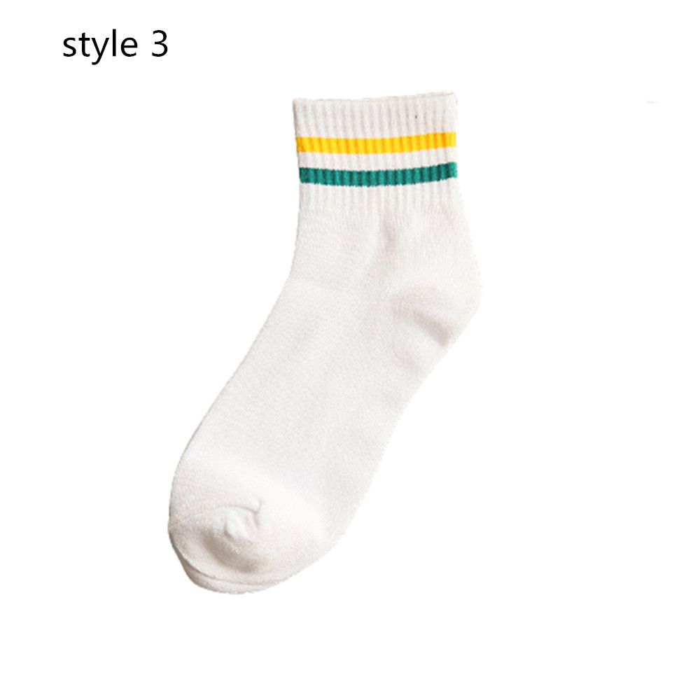 New Fresh Women Men Two Bars Socks Striped Sport Socks Korean Medium Tube Socks