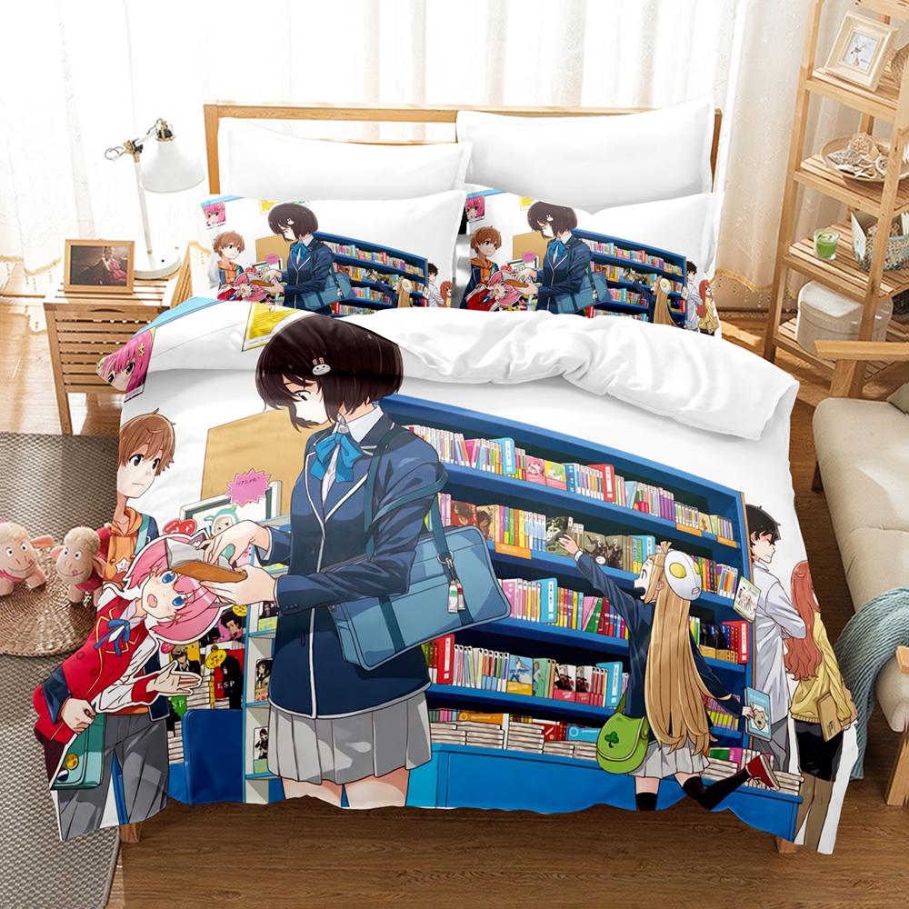 3D Print Anime Girls This Art Club Has A Problem Bedding Sets Duvet Cover Set With Pillowcase Twin Full Queen King Bedclothes