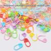 100pcs/Pack Mini Knitting Crochet Locking Stitch Markers Can Baby Greeting Card Plastic Markers Holder Needle Clip Craft
