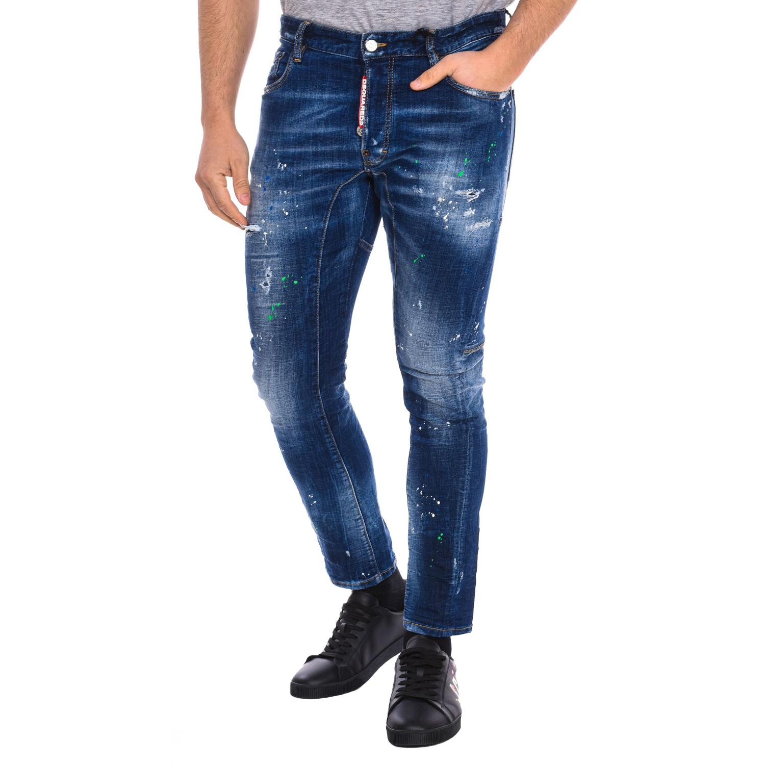 Pantalón largo S71LB0636-S30342 para Hombre 48-IT blu
