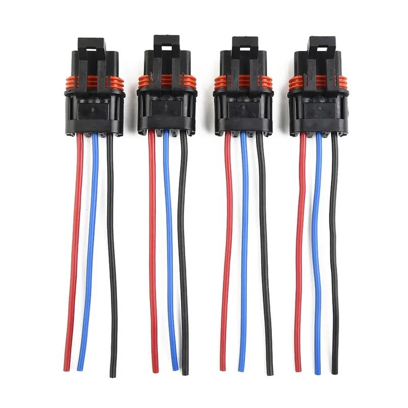 4PCS  Pigtail Wire Plug Connector Pulse Power Bus Bar Plug For Polaris RZR PRO XP XP4 Transmissions UTV ATV Accessories