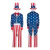 The Purge Cosplay Costume Uncle Sam Independence Day Performance Wear For Halloween Party