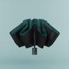 Men's Black 24-Rib Automatic Folding Umbrella with Custom Logo and UV Protection