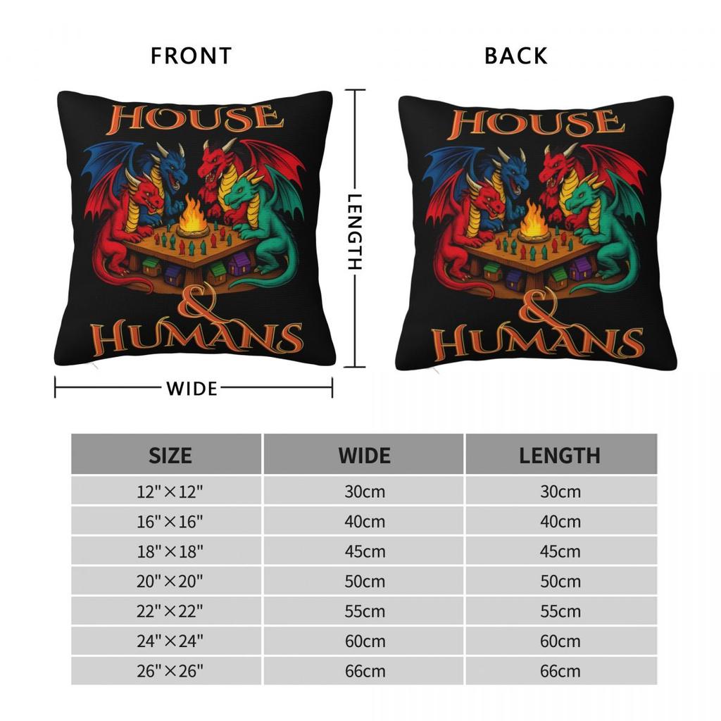 Stylish Home House And HumansDecoration Pillowcases Merch Dungeons and Dragons Pillow Covers Square Multi Size