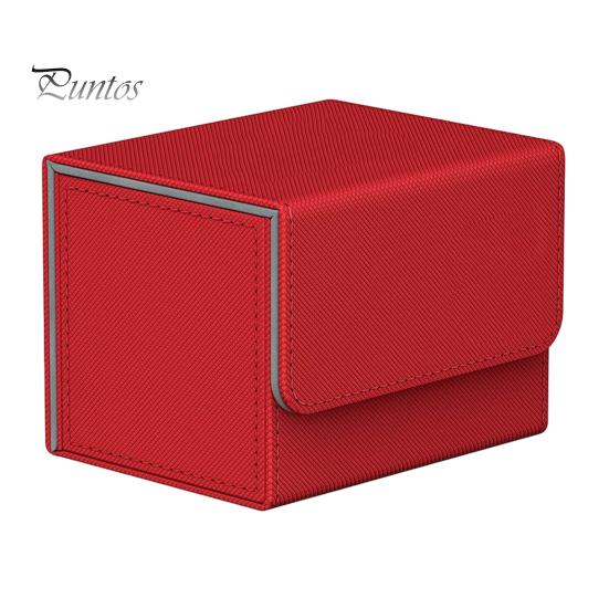 

Чехол для хранения карт с герметичной крышкой-замком, большой вместимостью, прочная конструкция, органайзер для хранения игровых карт красный