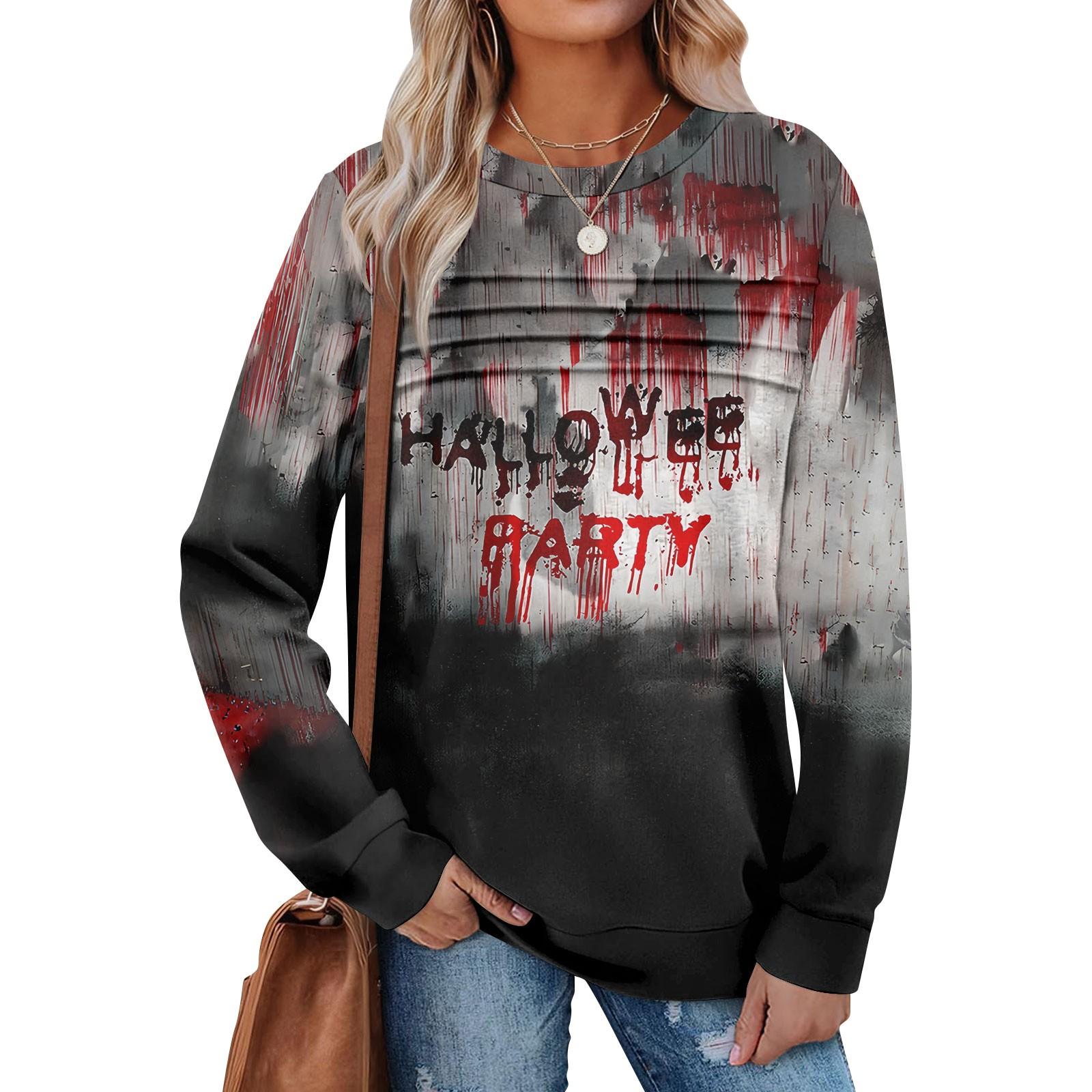 

Women s Casual Long Sleeve Round Neck Sweatshirt Fit Pleated Top XL