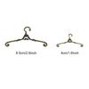 5Pcs Metal Mini Coat Hanger Windproof Dolls Clothes Rack Doll Clothes Hanger  Bedroom Decor