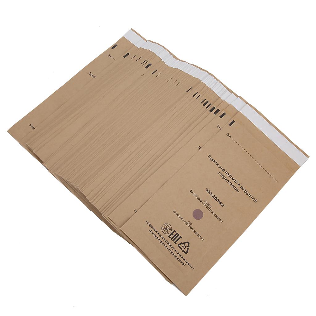 100pcs Disposable Nail Art Cosmetic Tool Cleaning Bag UV Cleaner Machine Bag 100 X 200mm