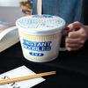 Ceramic Instant Noodle Bowl with Lid Dormitory Office Breakfast Bowl Instant Noodle Artifact Student Oatmeal Bowl Home  MJ707