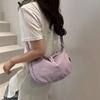 Large capacity solid color literary and leisure lazy style fashion shoulder messenger bag trendy versatile women's tote bag