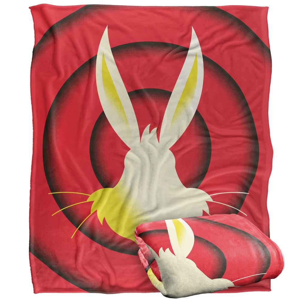 Warner Bros Silky Circle Bugs Bunny Supersoft Blanket
