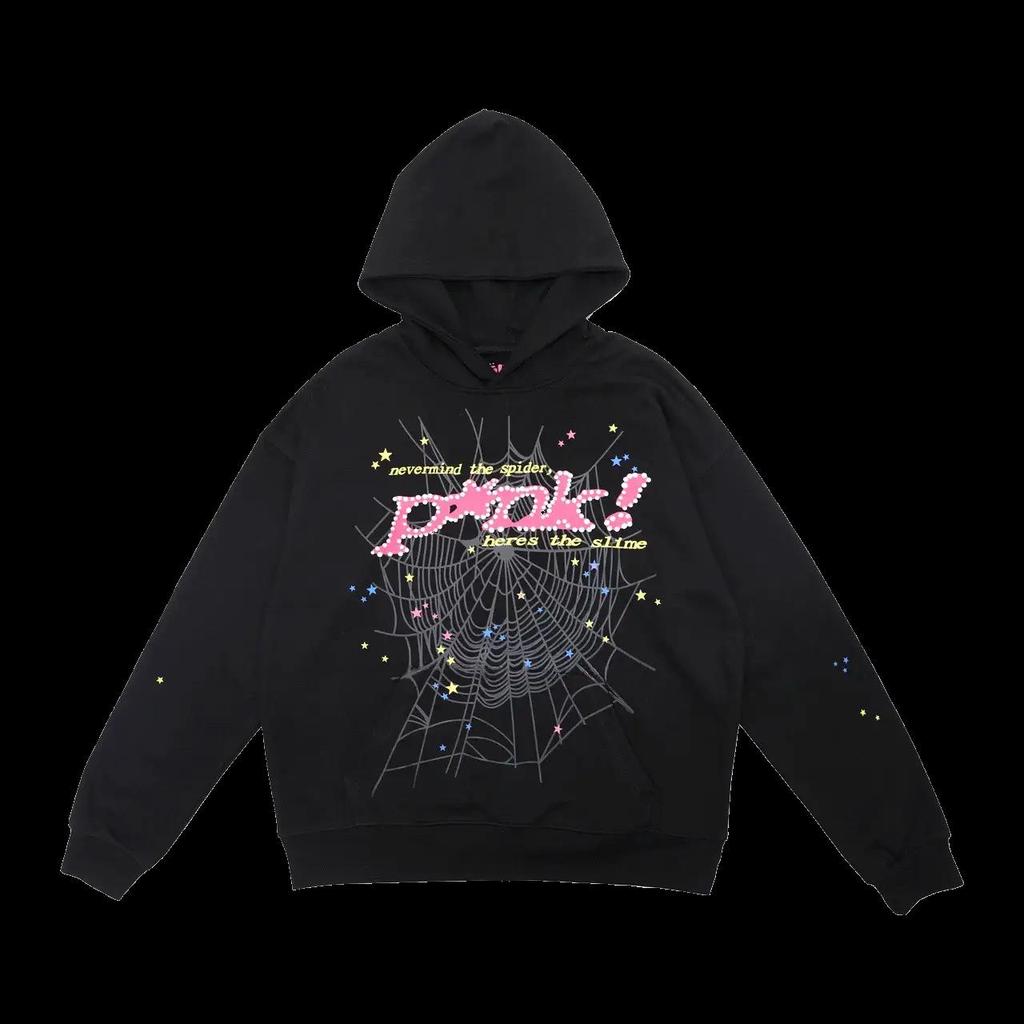 American SP5DER Spider Web Hoodie & Young Thub Trousers Sports Set for Men & Women