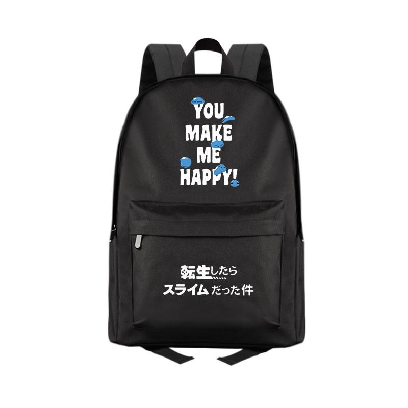 That Time I Got Reincarnated As A Slime Anime Backpack With Breathable Canvas For Casual Travel And School Use