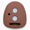 [IKT] (DKS-001BR) Silicone Cover for Keyless Keyless Keyless Key 2 Buttons Brown, Move, Tanto,