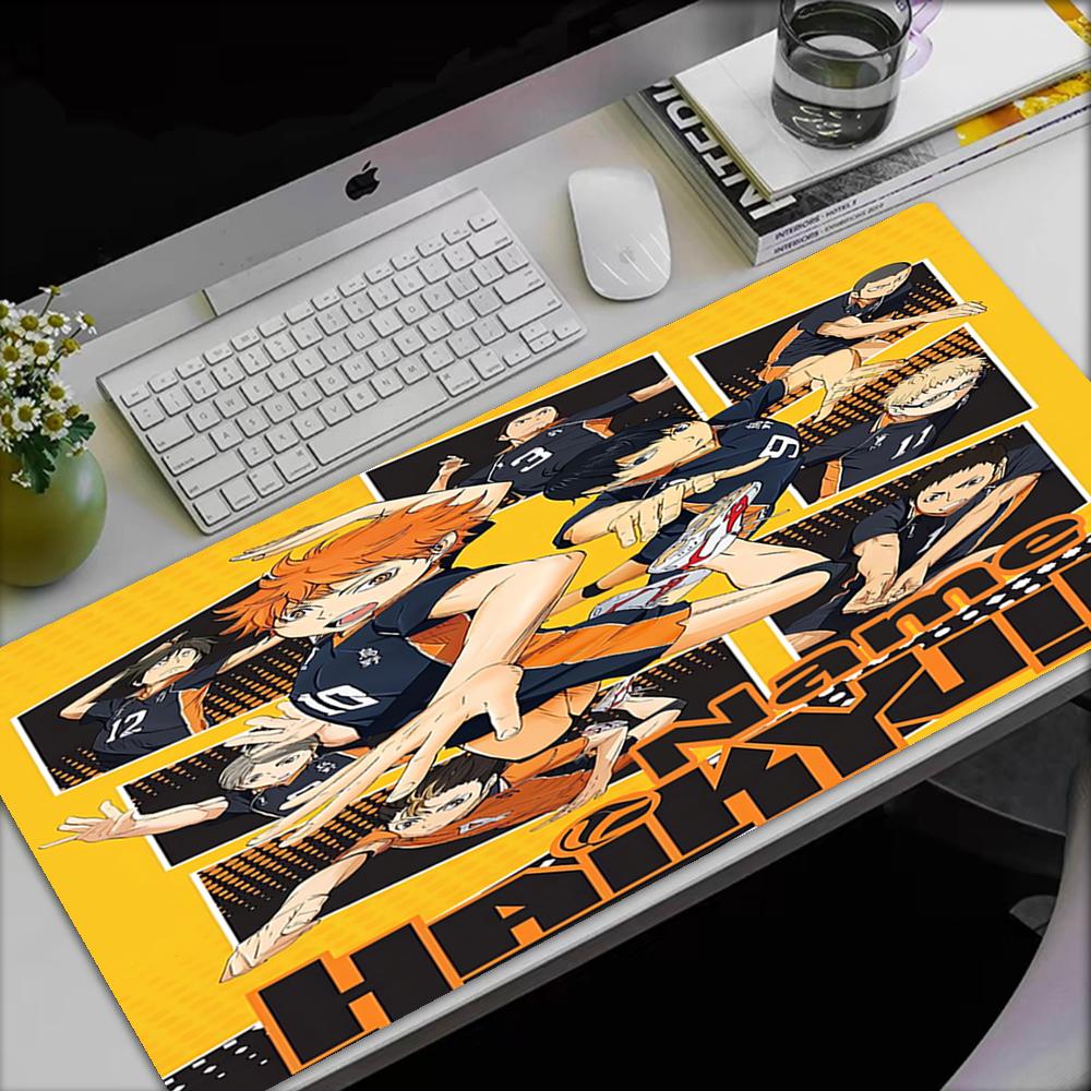 Custom Name Haikyu Theme Mouse Pad, Non Slip Rubber Base, Multifunctional Office & Home Decor, Perfect for Workspace Personalization.