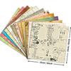 12 Sheets/Pack Retro Style Map Letter Paper Scrapbook Card Diy Making Vegetarian