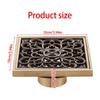 Elegant Styles Sturdy Brass Shower Drain with Sealing Odorless Designs Bathroom Accessory Portable for Home Use