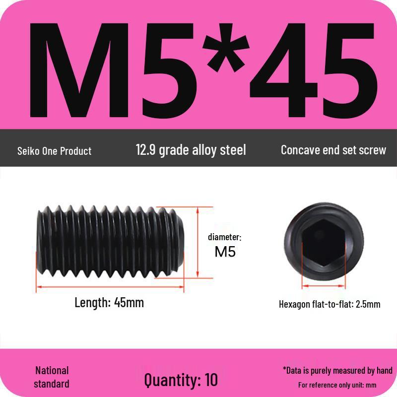 12.9 Grade Hex Socket Set Screw Grub Screw (M3-M12)