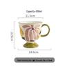 Shangqi Hand-painted Retro Ceramic Mug with Spoon