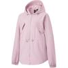 Li Ning Comfortable Casual Solid Color Simple Hooded Zipper Loose Windbreaker Women Outerwear Lotus-Pink Purple AFDU084-4