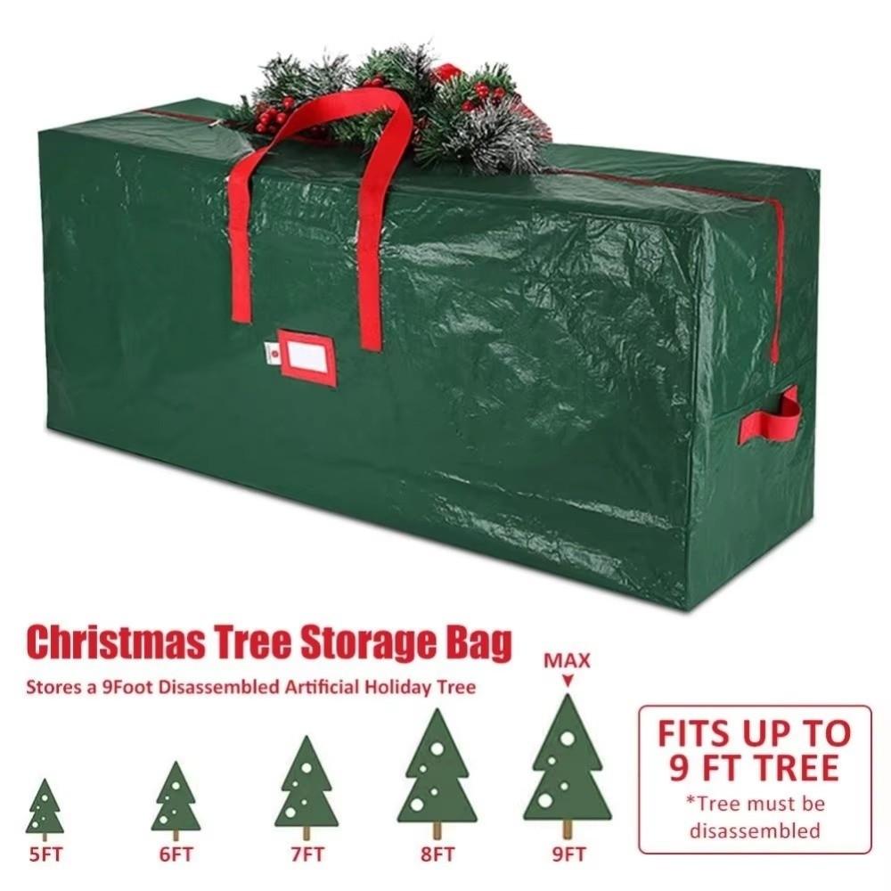 Foldable Christmas Tree Storage Bag Waterproof Durable Xmas Furniture Packs Large Capacity Carry Handles Artificial Tree Tote