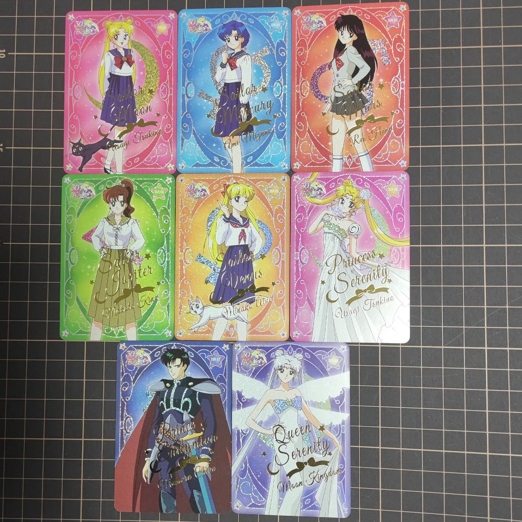 Sailor Moon Tsukino Usagi Kino Makoto ACG DIY Sebekontrola Sbírka Podpis Obchodní Flash karta Anime Kreslený Film Originální Dárek