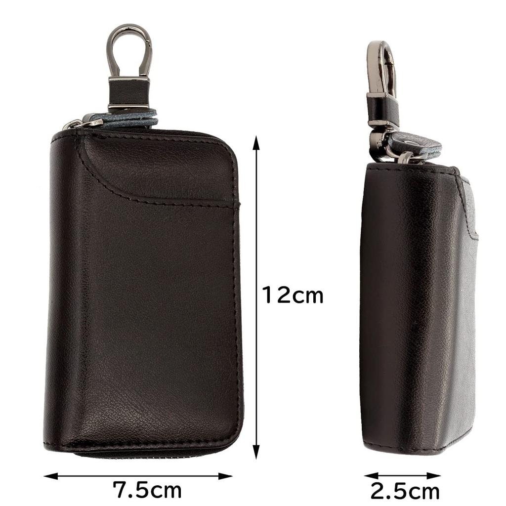 Negues Smart Key Case with Card Large Navy Men's Slots, Capacity,