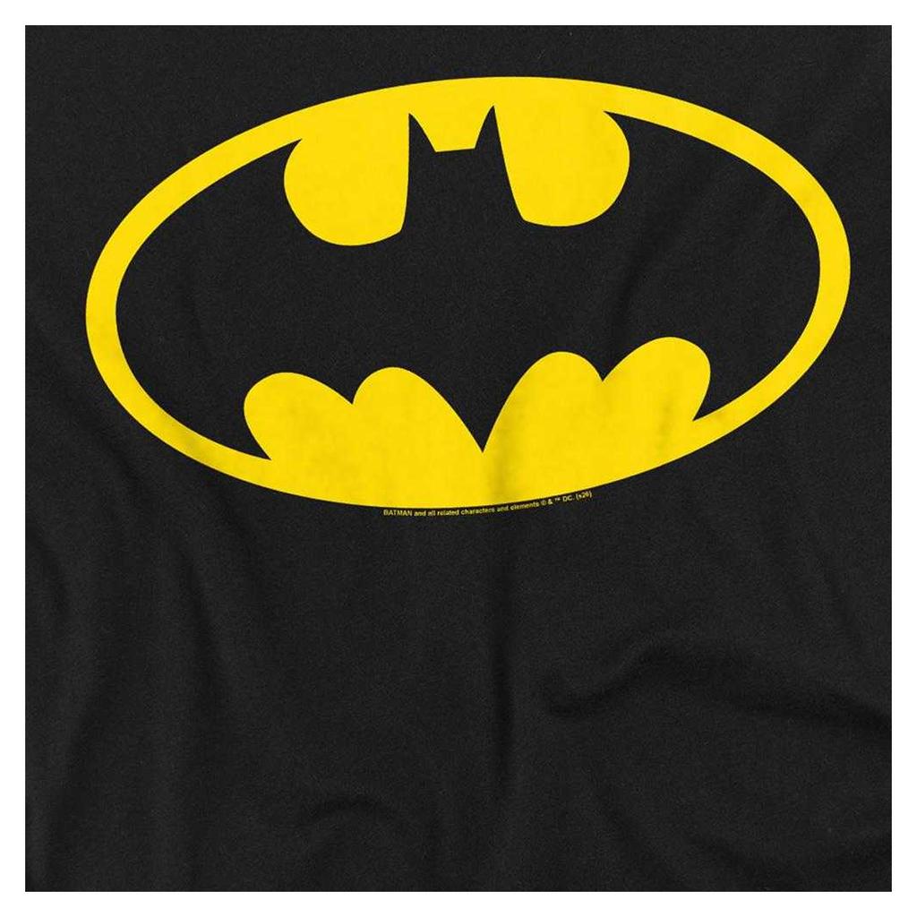 Batman Unisex Adult Logo Long-Sleeved T-Shirt