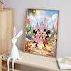 Disney Diamond Painting Kit Mickey Minnie Castle Balloon Wall Decor Handmade Art Gift