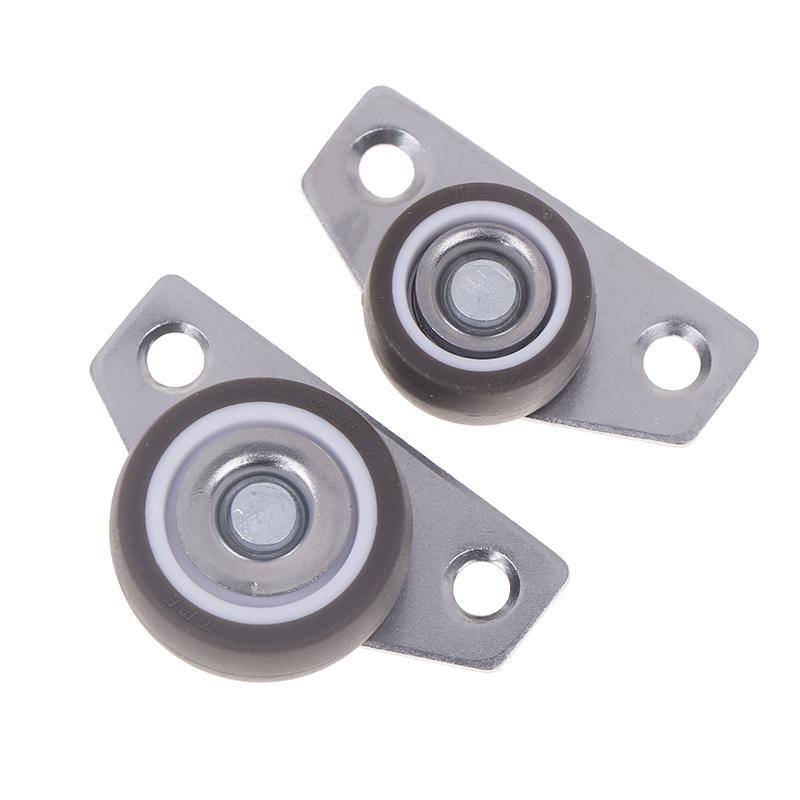 1/4Pcs Silent Rubber Casters, Drawer Wheels, For Furniture Kitchen Cabinet Table ,Of Side Installation Low Profile Replace Wheel