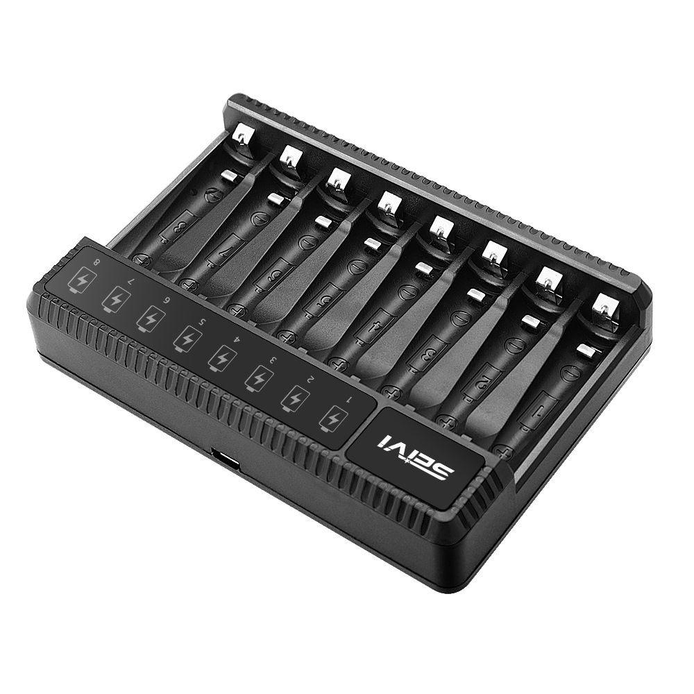 Durable Rechargeable Portable Intelligent Battery Charger 8 Slot Fast Charging Dock Adapter
