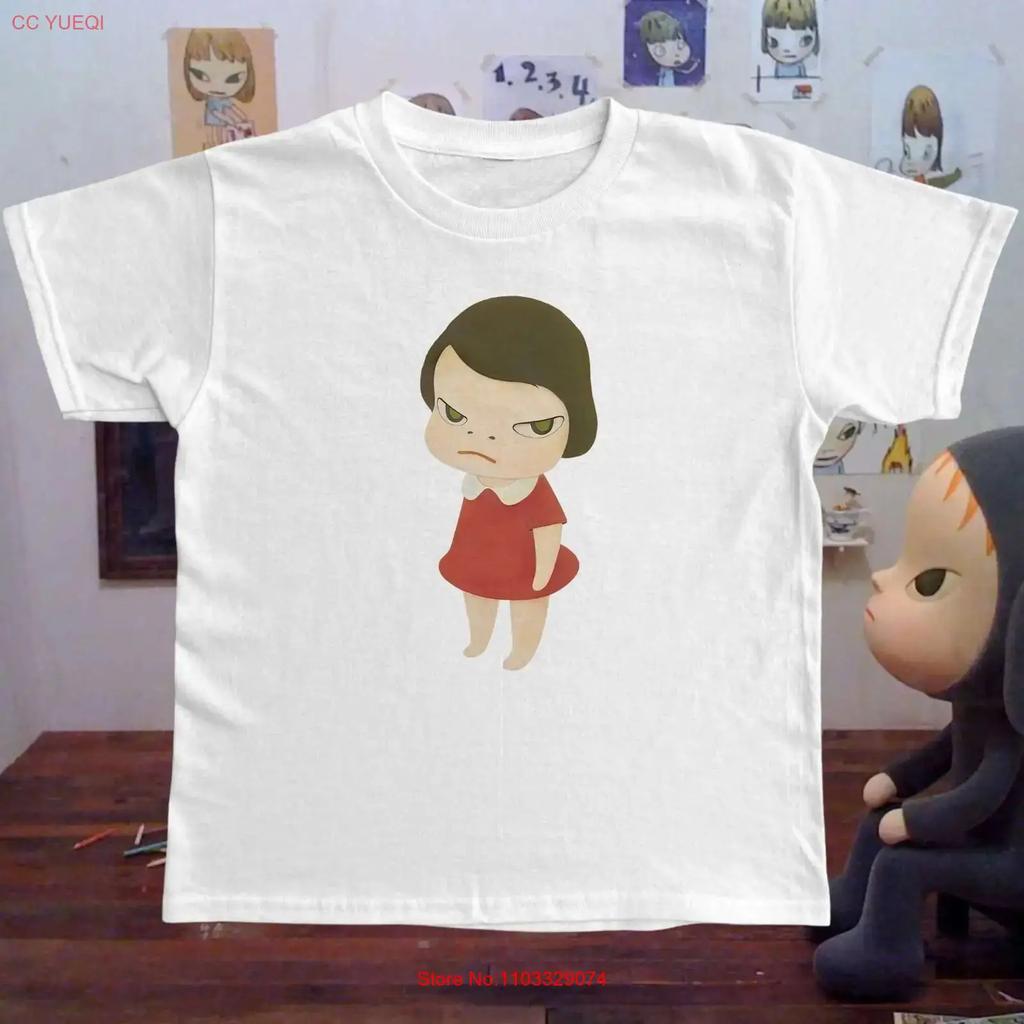 yoshitomo nara girl art T Shirt vintage Washed Unisex designer clothes Top For Everyday Wear homme graphic Breathable Casual