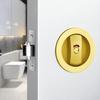 Zinc Alloy Pocket Door Lock Self-Locking Keyless Lock Premium Sliding Privacy Lock  Home