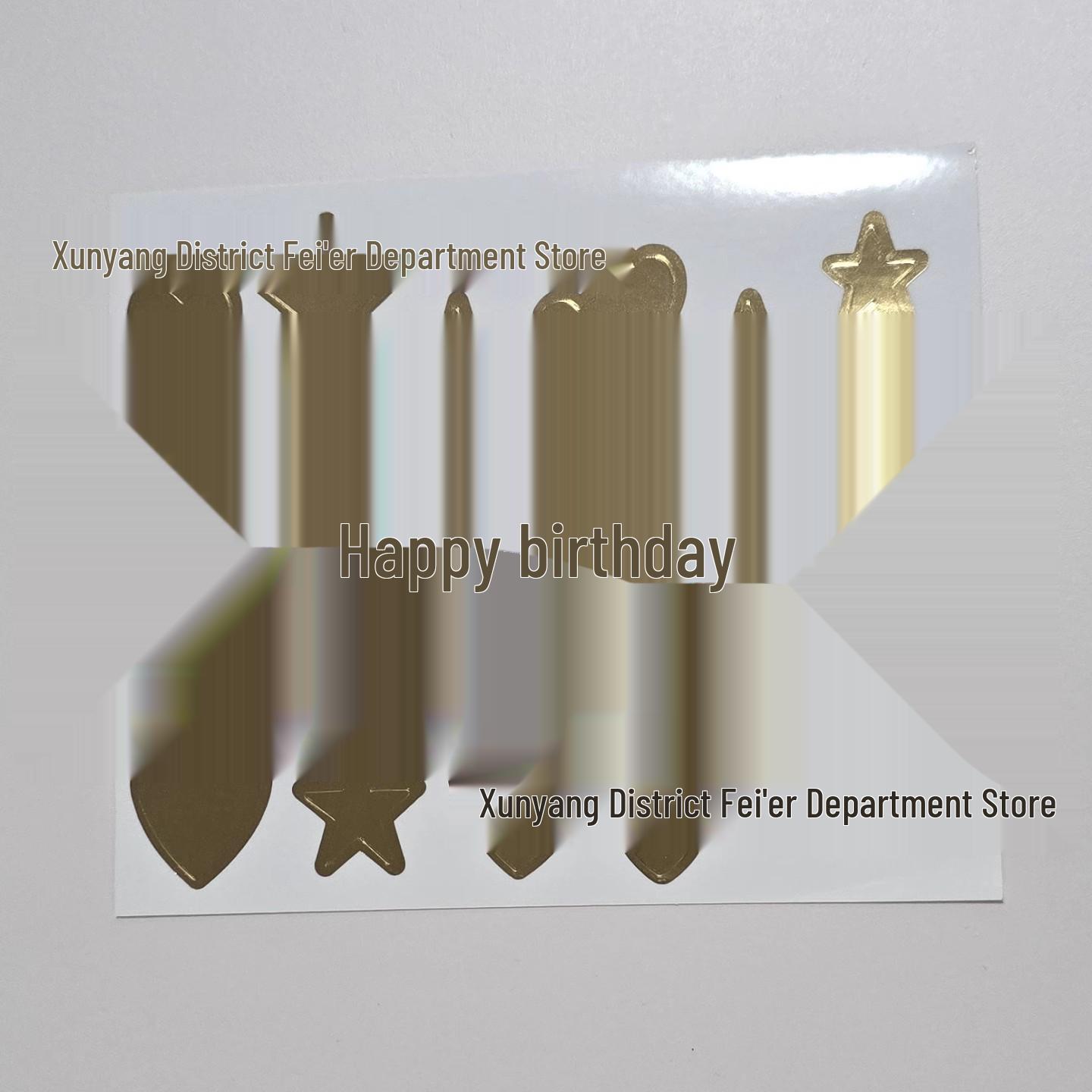 DIY 1st Birthday Balloon Stickers - Korean Style HBD Bobo Decoration