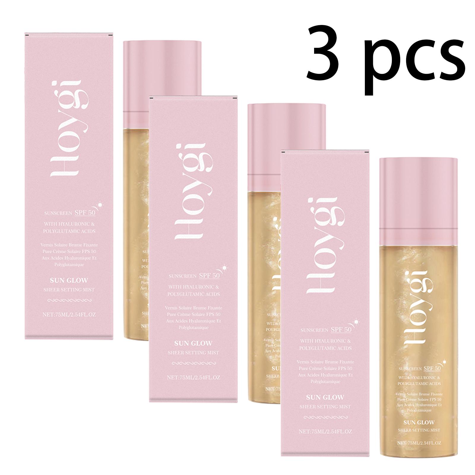 Спрей-фиксатор Hoygi: Диоксид титана + Гиалуроновая кислота | 24-часовой матовый финиш + Контроль жирности и защита от смазывания + Питательный комфорт, 75 мл