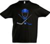 Outils de Hockey sur Glace Enfants Garçons T-Shirt Joueur Amour Dépendance Crosse de Hockey-