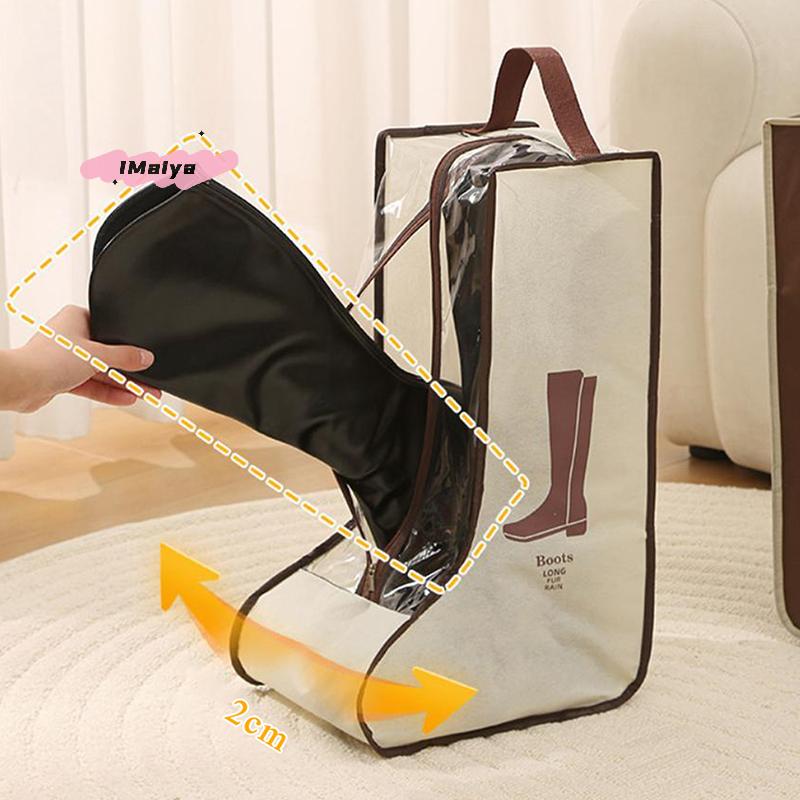 M-Multi-Functional Shoes Storage Bag With Handle Dustproof Boots Protector For Long & Ankle Boot Travel Pouch Shoe Organizer