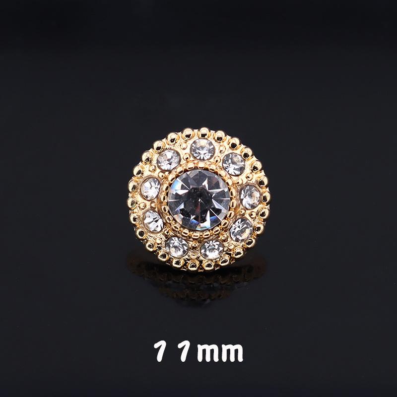 5pcs Bouton Diamant Cristal Manteau Veste Femme Petit Bouton Perle Parfumée Métal Diamant Cardigan Bouton Fourrure